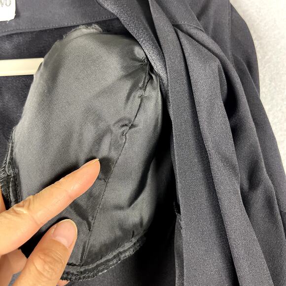 Vintage Mary Ann Restivo Kimono Duster Womens Large Black Tassel Union Made NWT - Picture 16 of 16